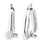 Thai Sterling Silver Hoop Earring with Clasp