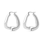Thai Sterling Silver Hoop Earring with Clasp