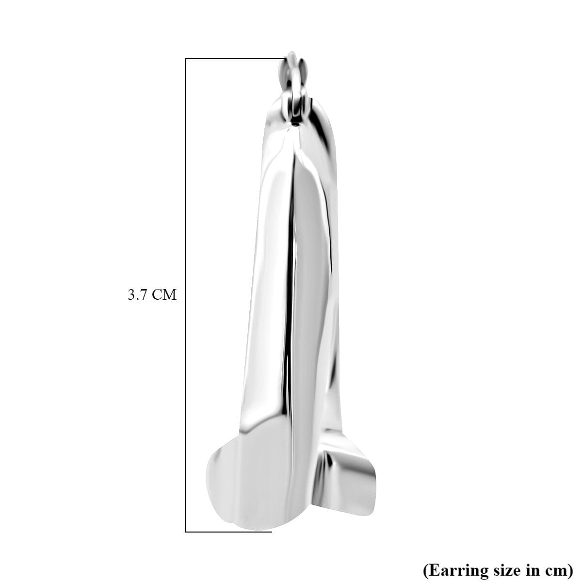 Designer Inspired Thai Sterling Silver Hoop Earring with Clasp 8248544 3