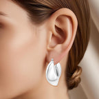 Thai Sterling Silver Earring with Clasp.