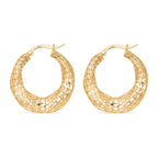 Sterling Silver Earring with Clasp in Yellow Gold Plating, Silver Wt. 6.75 Gms.