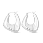 Thai Sterling Silver Hoop Earring with Clasp