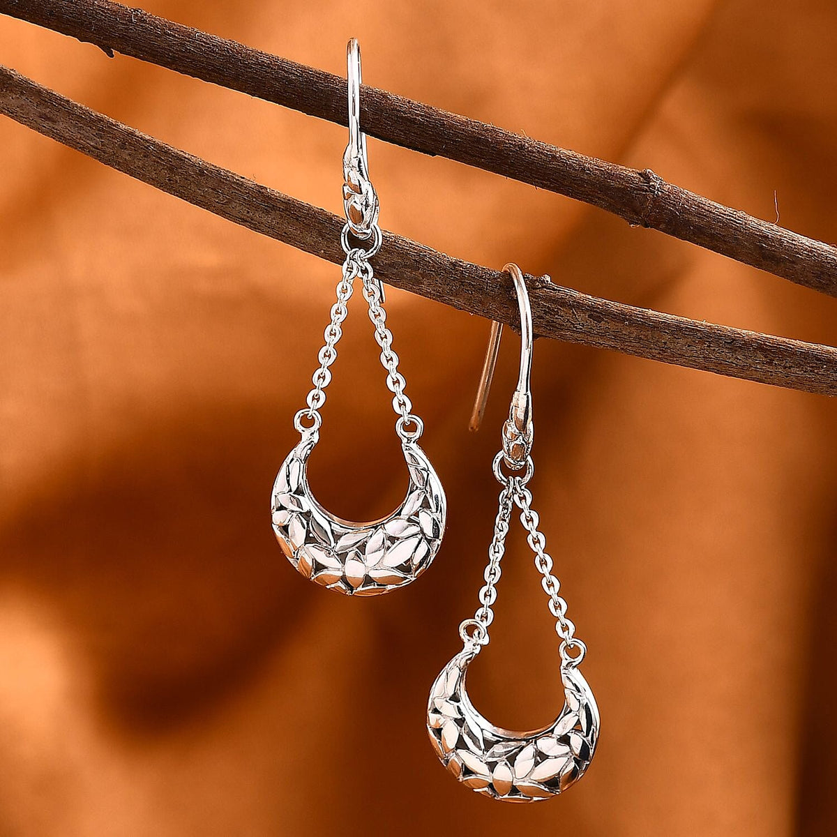 Sterling Silver Earring with Hook, Silver Wt. 5.13 Gms. 7750078 1