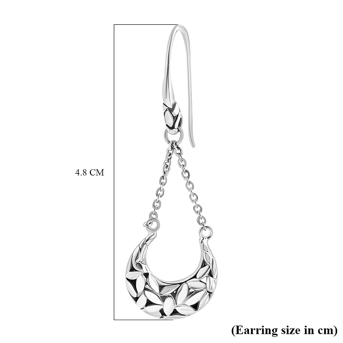 Sterling Silver Earring with Hook, Silver Wt. 5.13 Gms. 7750078 4
