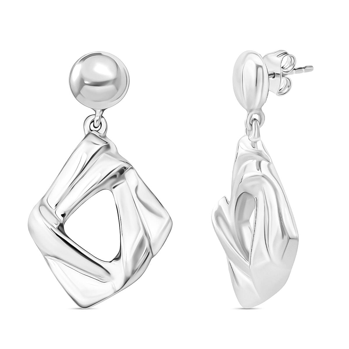 Thai Sterling Silver Dangle Earring with Push Back 8248546 0