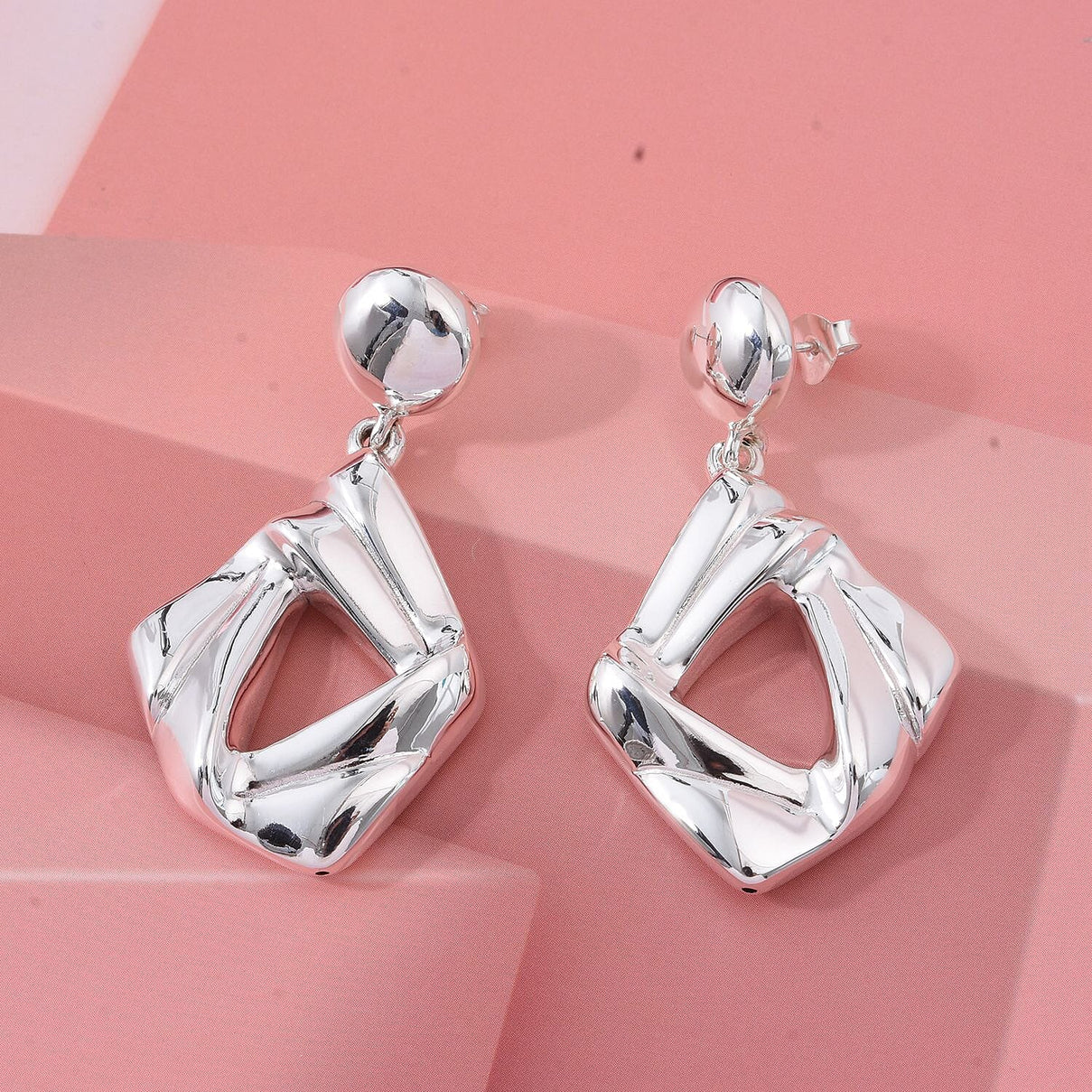 Thai Sterling Silver Dangle Earring with Push Back 8248546 1