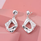 Thai Sterling Silver Dangle Earring with Push Back