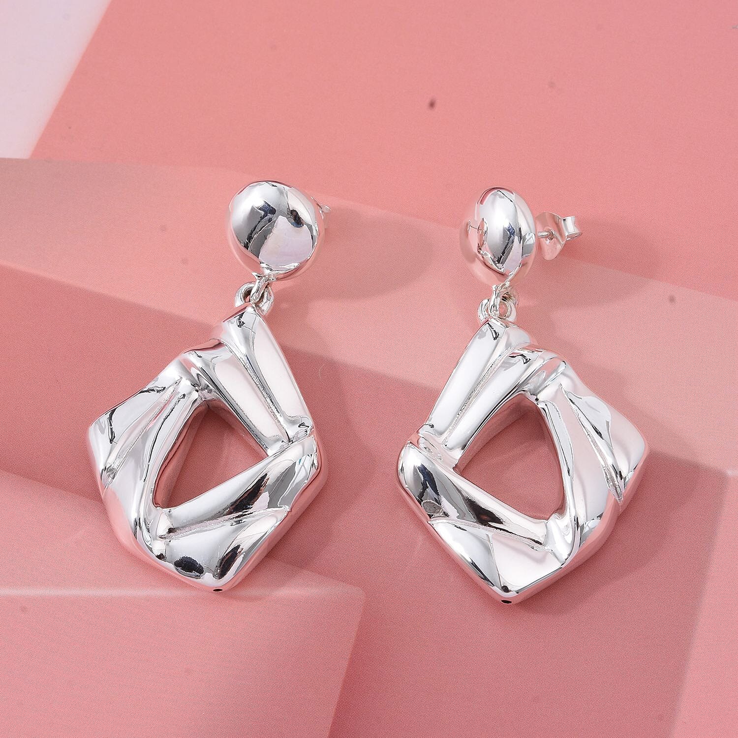 Thai Sterling Silver Dangle Earring with Push Back 8248546 1