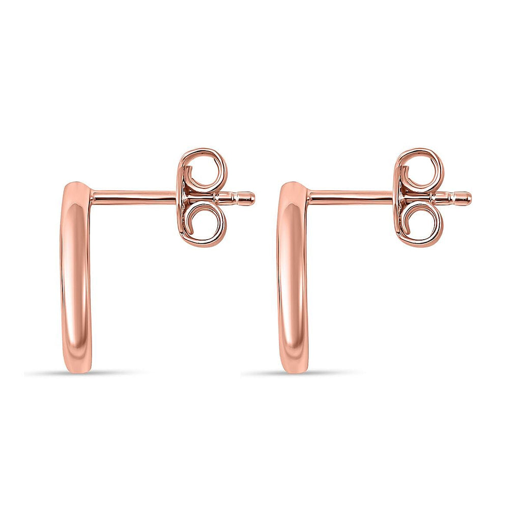RACHEL GALLEY Allegro Collection - Rose Gold Vermeil Plated Sterling Silver Circle Earrings
