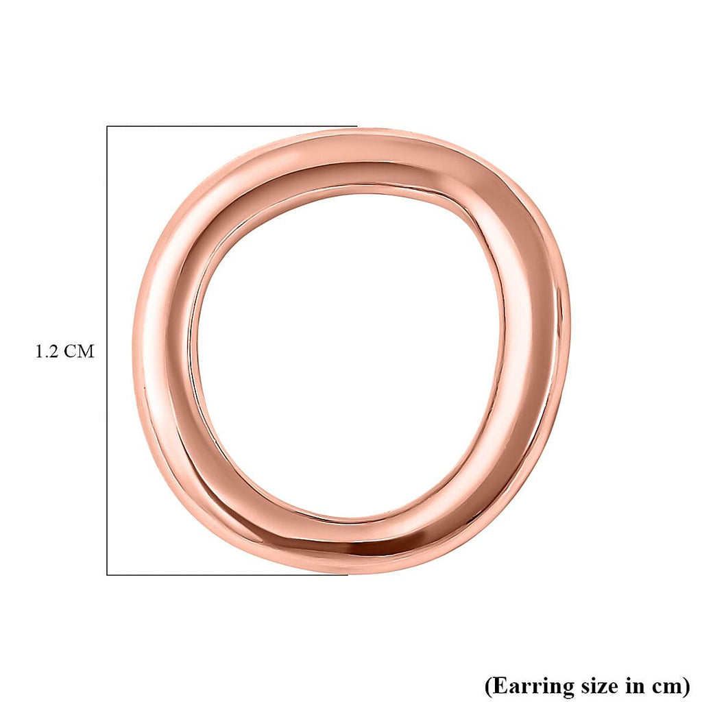 RACHEL GALLEY Allegro Collection - Rose Gold Vermeil Plated Sterling Silver Circle Earrings