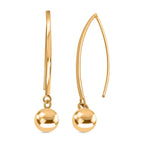 Sterling Silver Ball Drop Earrings