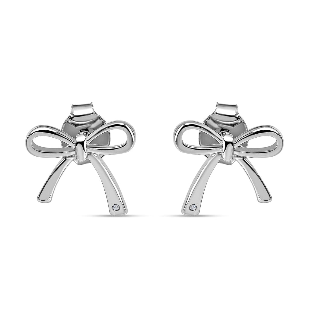 Rachel Galley - Sterling Silver Bow Earrings