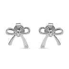 Rachel Galley - Sterling Silver Bow Earrings
