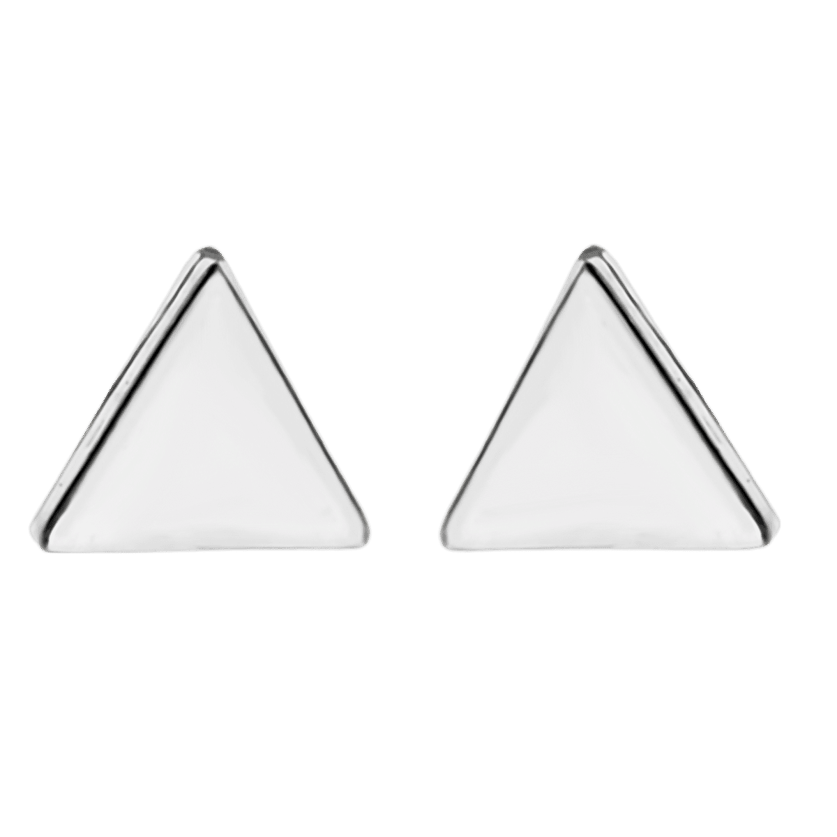 Sterling Silver Triangle Stud Earrings 7676380 2