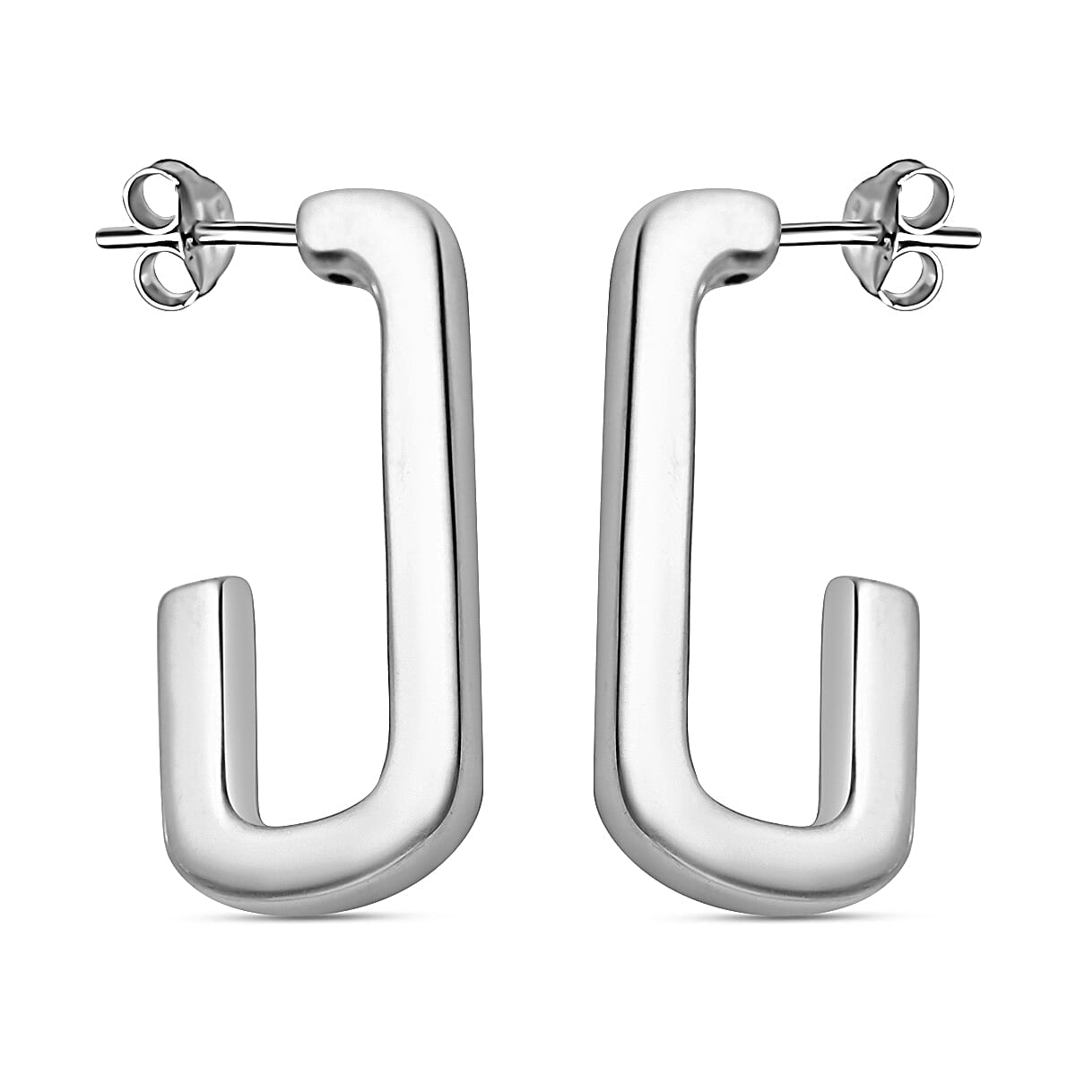 Sterling Silver Half Hoop Earrings 7688142 0