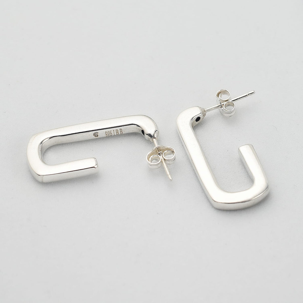 Sterling Silver Half Hoop Earrings 7688142 1