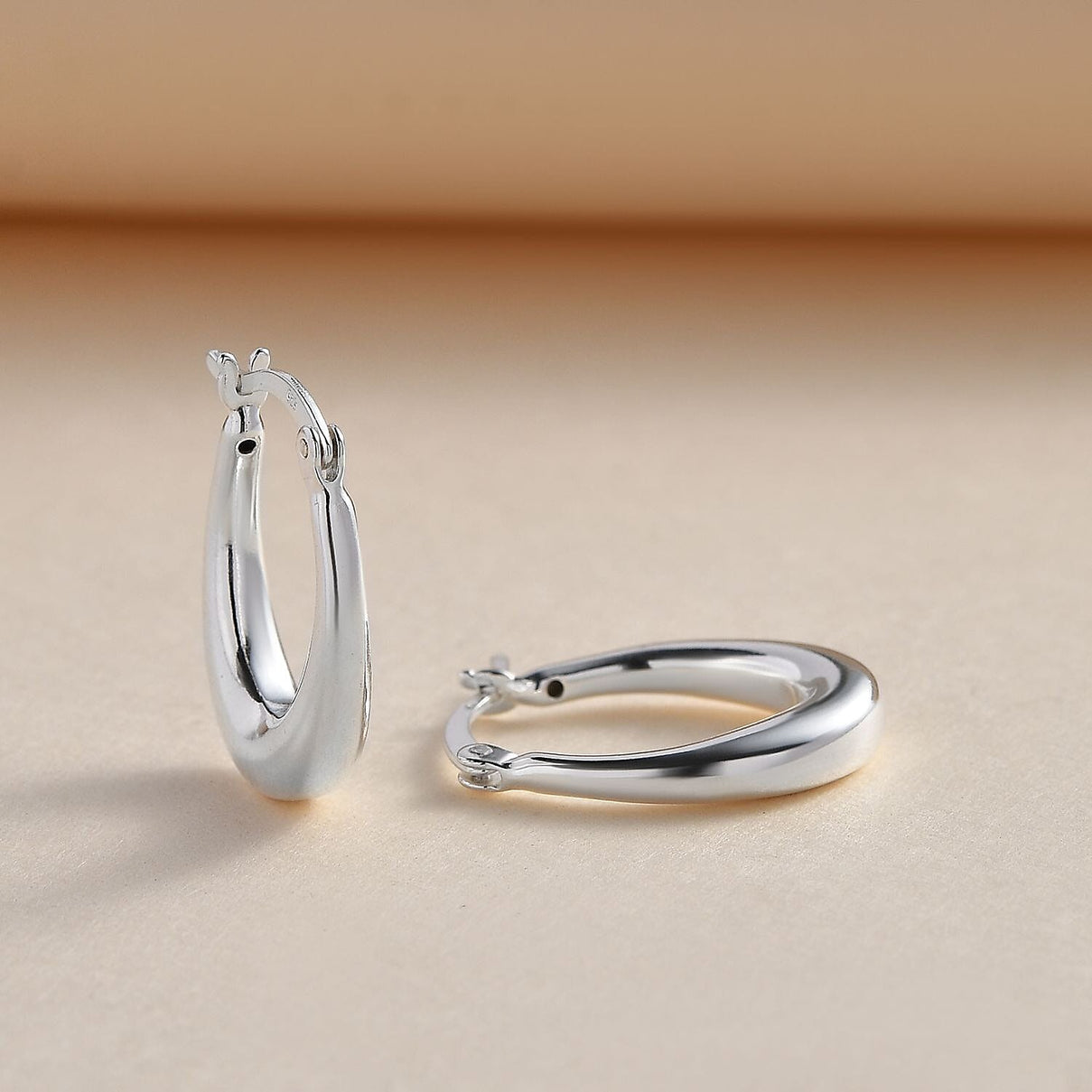 Italian Close Out - Sterling Silver Creole Earrings 7757444 1