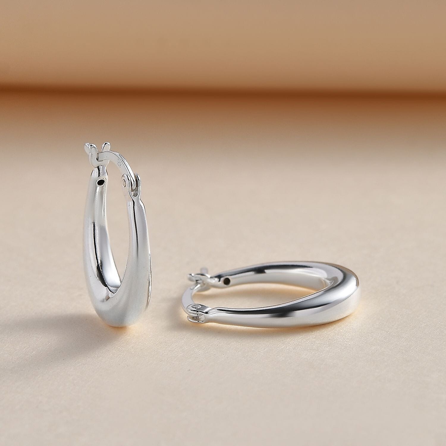 Italian Close Out - Sterling Silver Creole Earrings 7757444 1