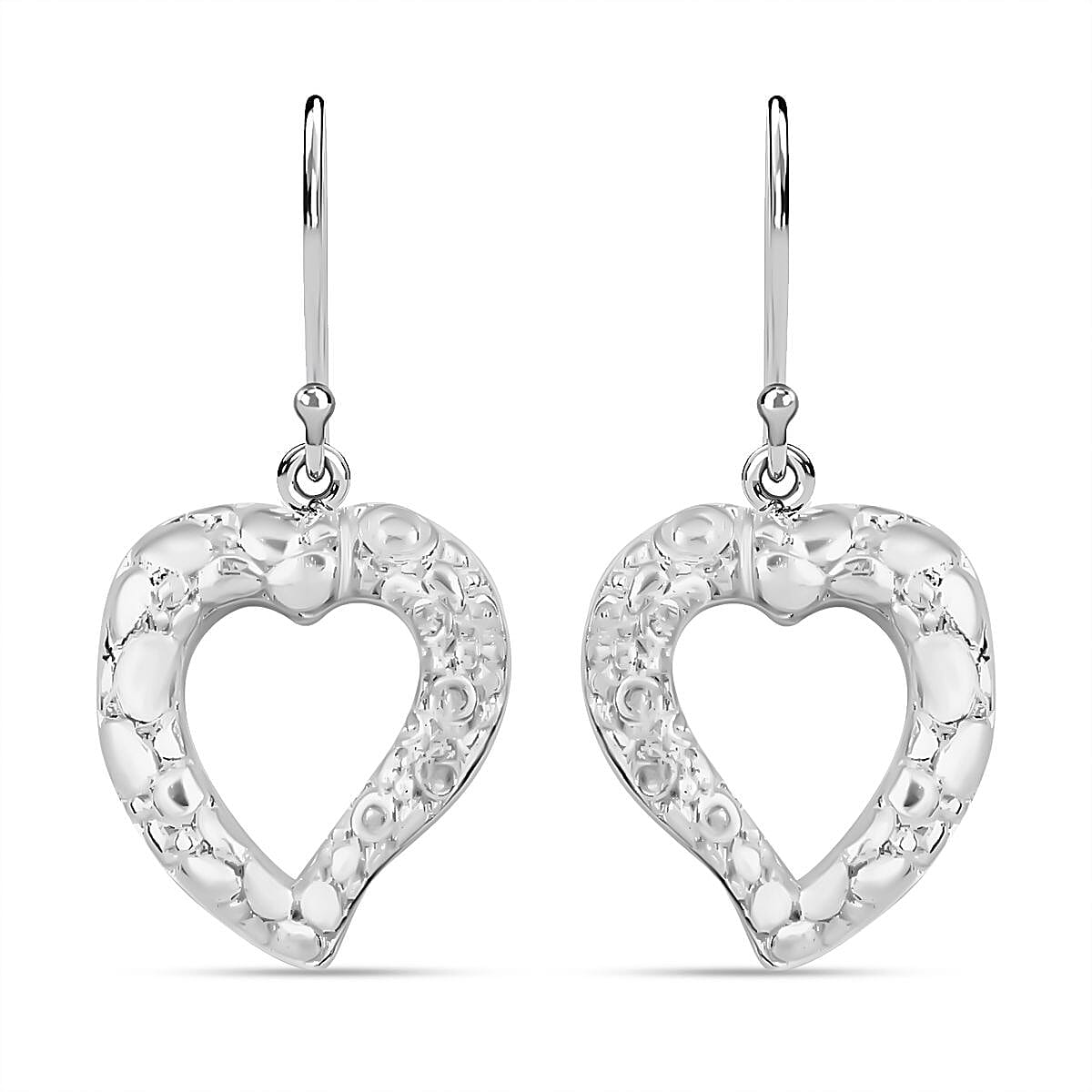 Sterling Silver Heart Earrings 7768443 0