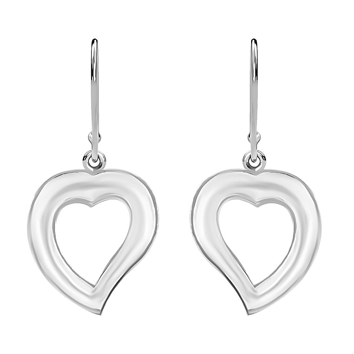 Sterling Silver Heart Earrings 7768443 4
