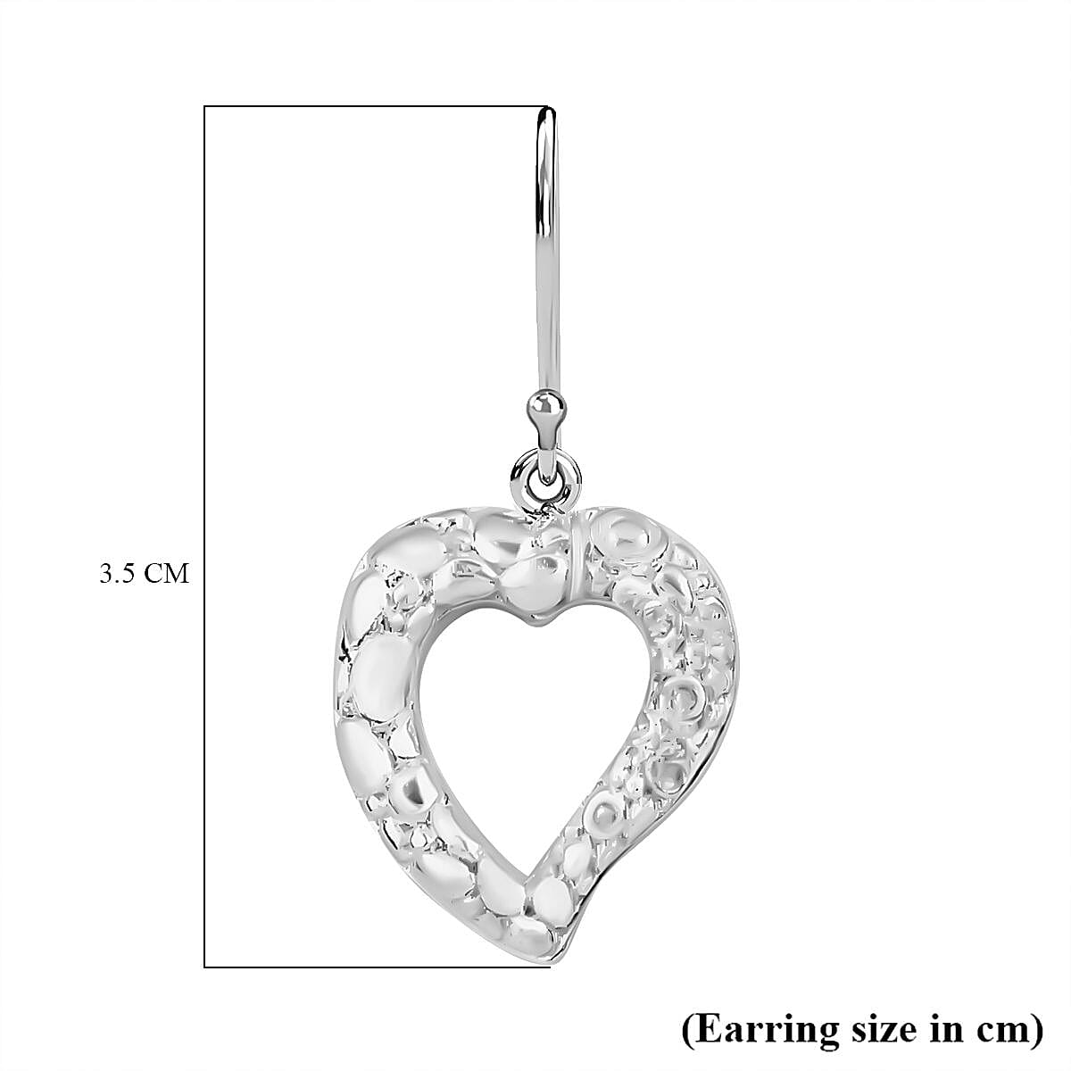 Sterling Silver Heart Earrings 7768443 5