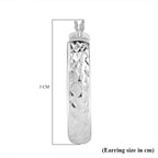 Sterling Silver Diamond Cut Hoop Earrings