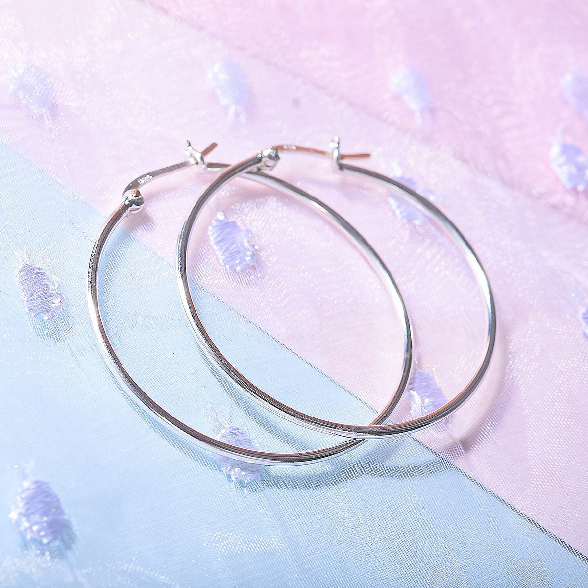 Thai Silver Hoop Earrings 7815162 1