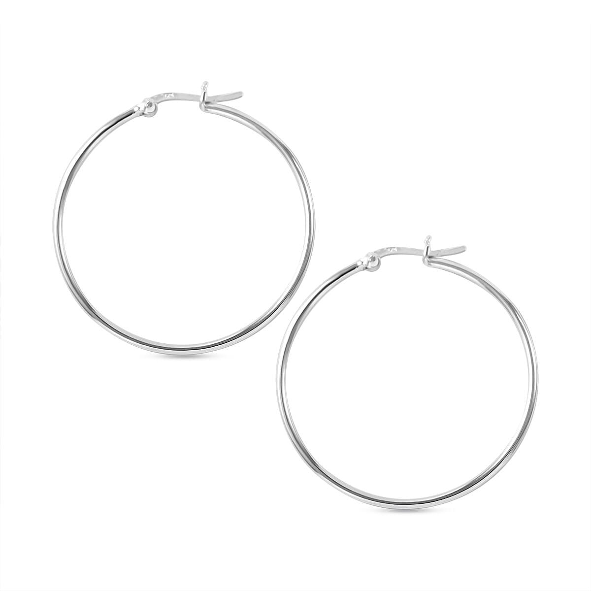 Thai Silver Hoop Earrings 7815162 4