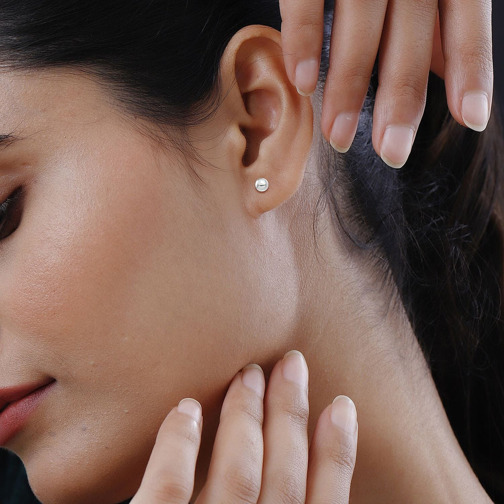 Sterling Silver Earring with Push Back