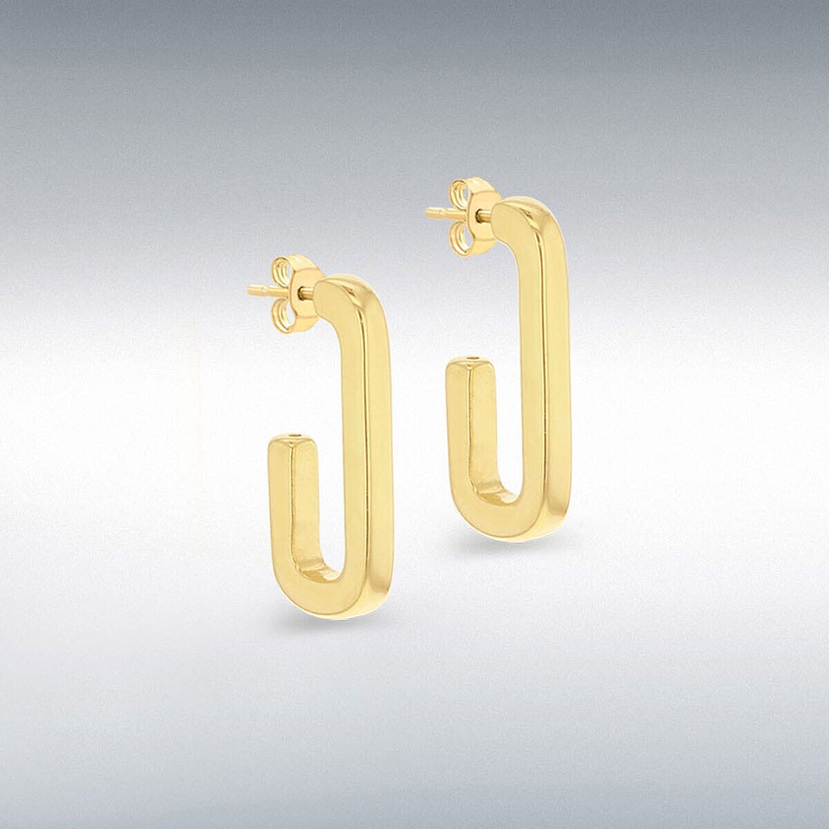 Silver Hoop Earrings with Push Back Clasp Polished, 2.1 Gms 8104696 5
