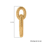 Treasure Of Siam - Sterling Silver Push Back Earring in Yellow Gold Plating