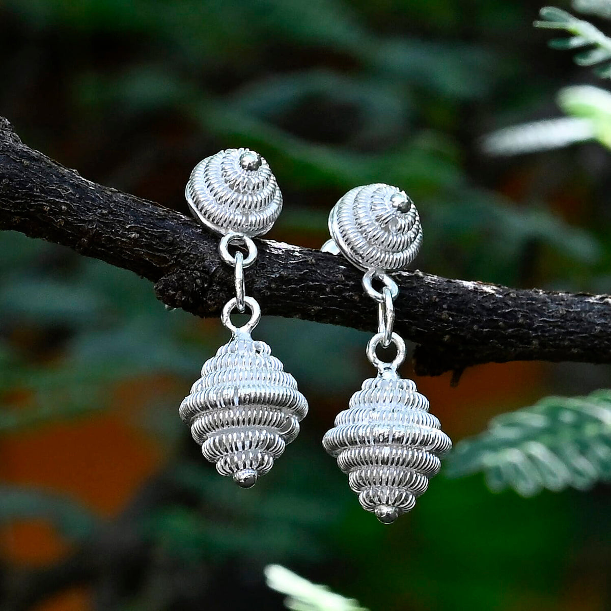Royal Bali Collection - Sterling Silver Filigree Earring with Push Back 8234841 2