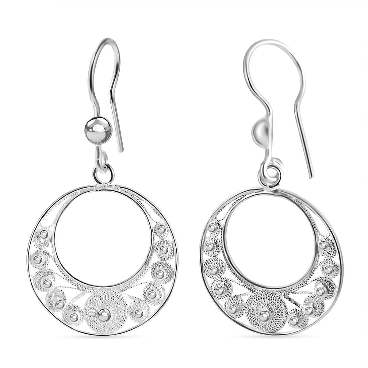 Royal Bali Collection Sterling Silver Earring with Hook 8234844 0