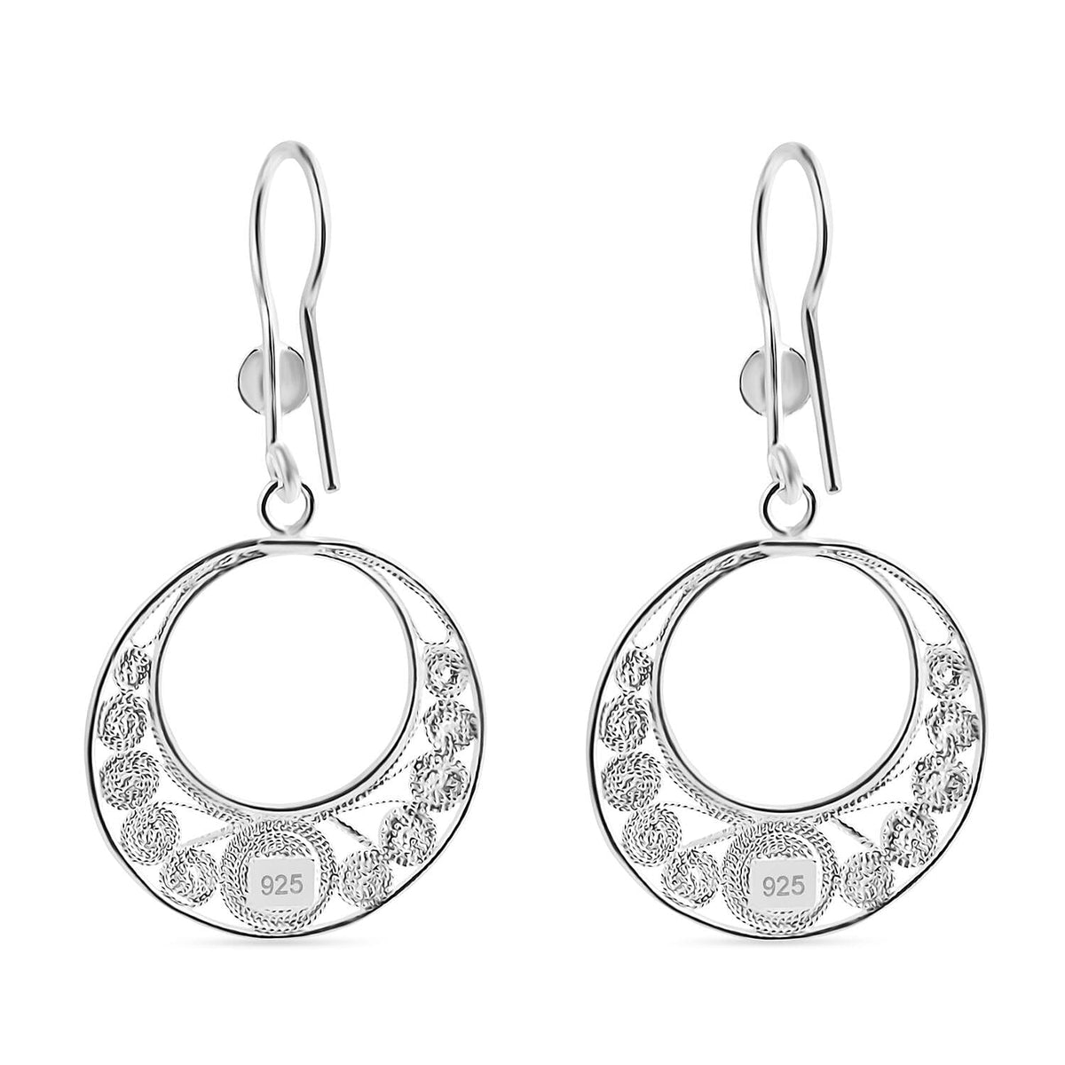 Royal Bali Collection Sterling Silver Earring with Hook 8234844 3