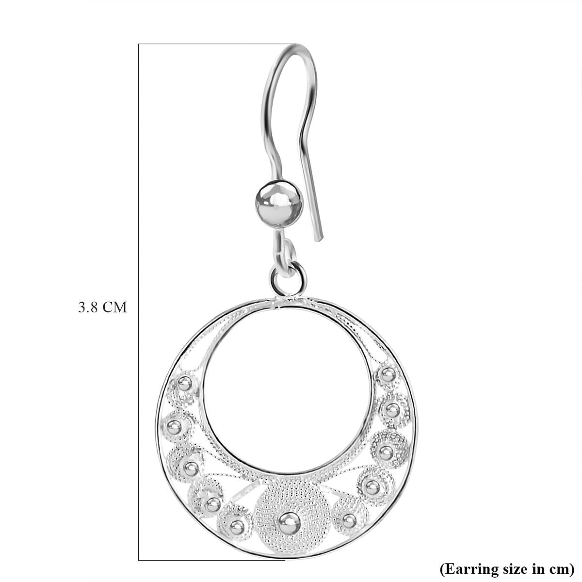 Royal Bali Collection Sterling Silver Earring with Hook 8234844 4