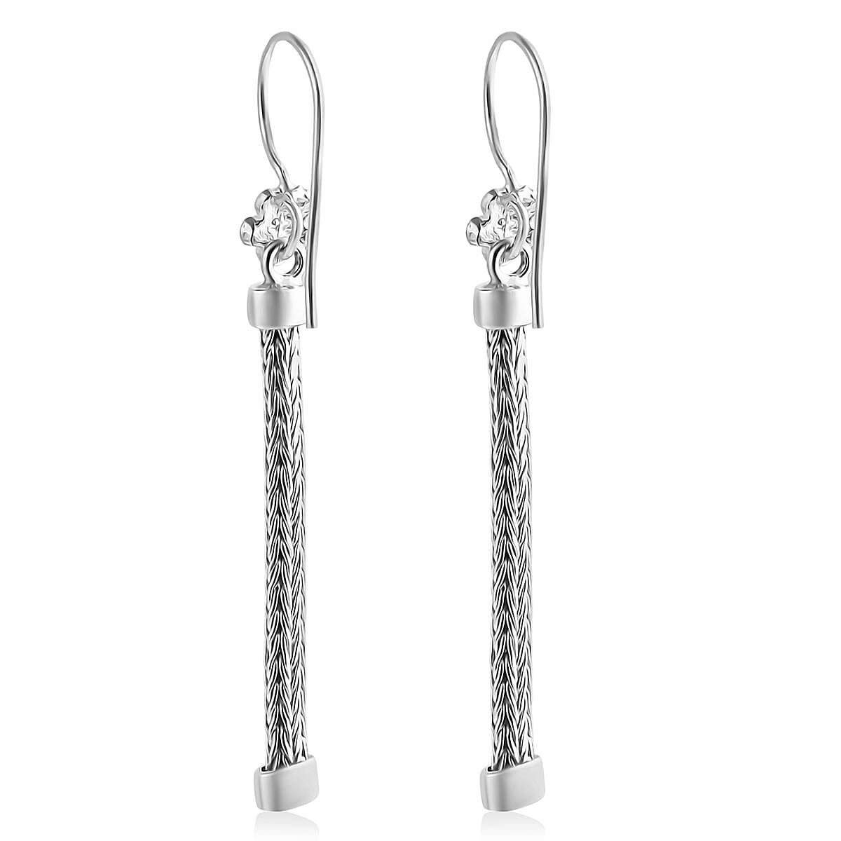 Royal Bali Collection - Sterling Silver Earring with Hook, Silver Wt. 3.95 Gms. 8286470 3
