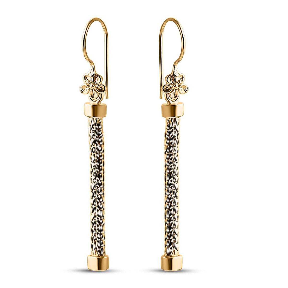 Sterling Silver Earring with Hook in 22K Vermeil Yellow Gold Plated 8286477 0