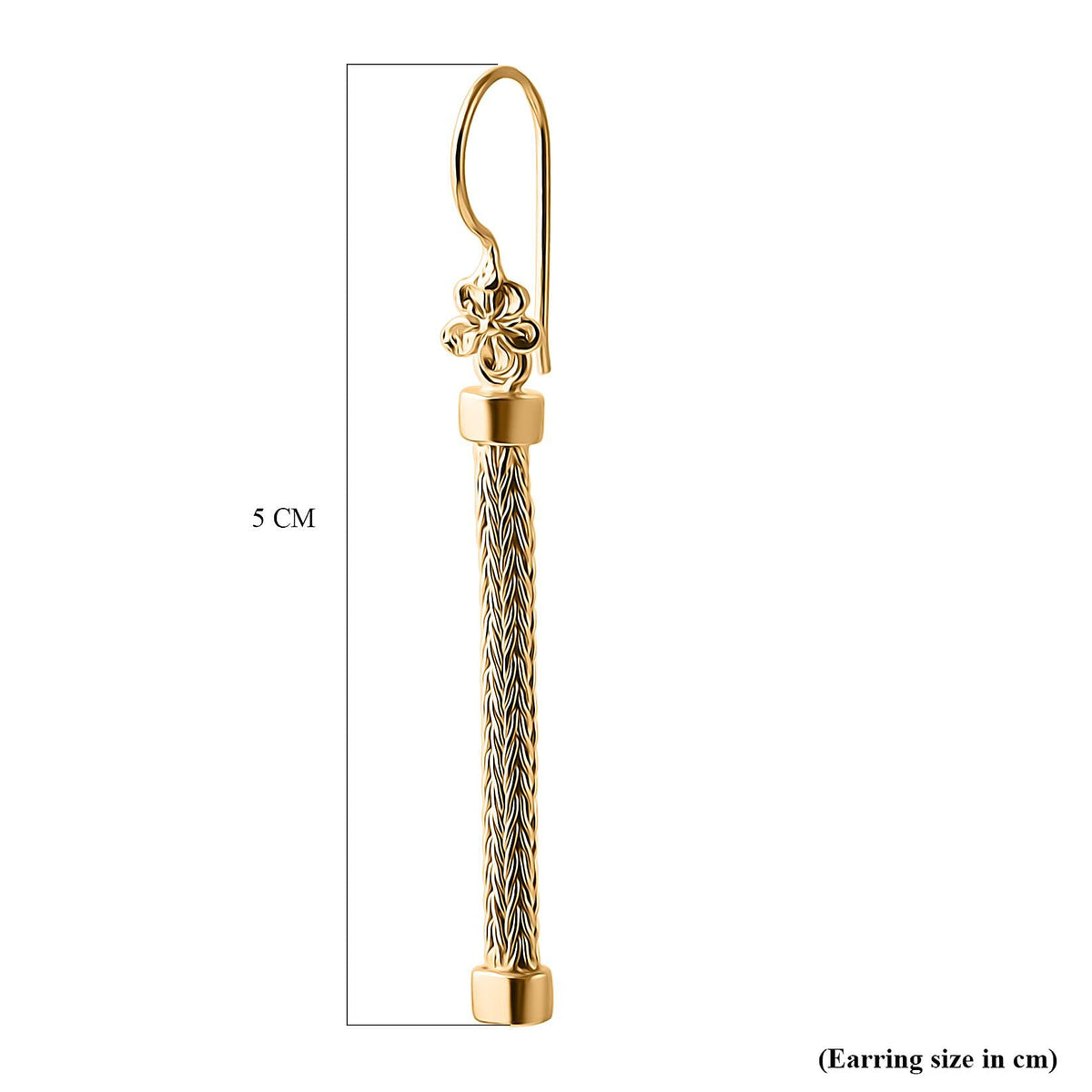 Sterling Silver Earring with Hook in 22K Vermeil Yellow Gold Plated 8286477 3