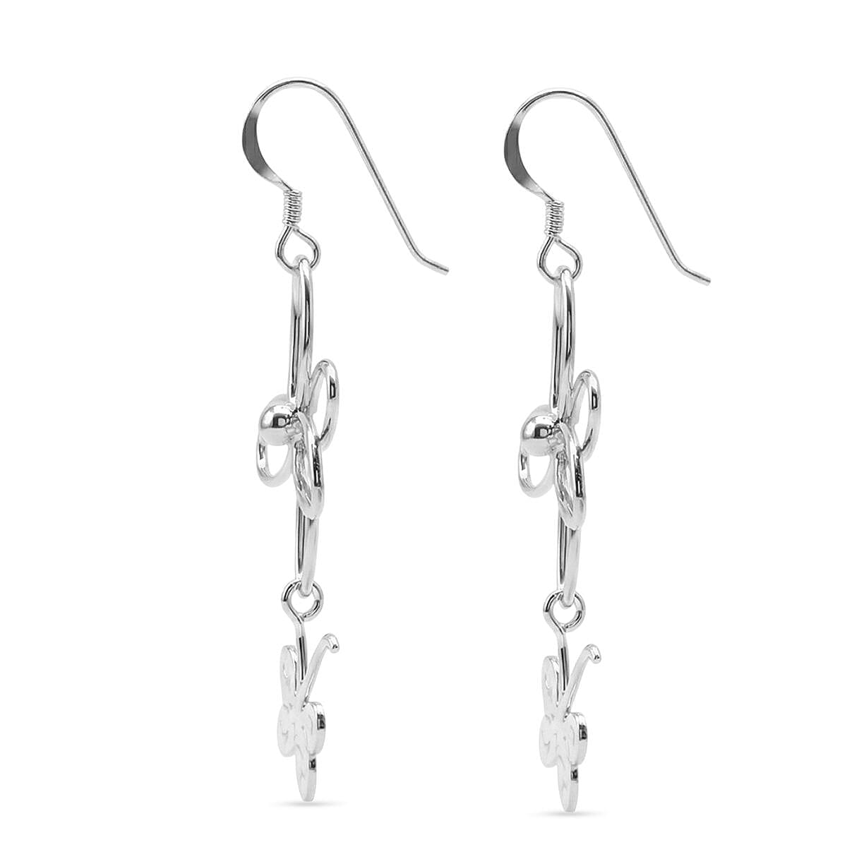 Close Out Deal - Sterling Silver Butterfly Dangling Earring with Hook 8503313 4