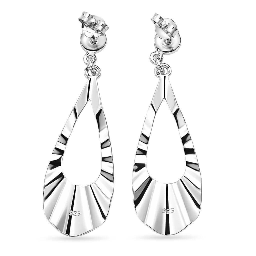 Close Out Deal - Sterling Silver Dangle Earring with Push Back 8503402 4