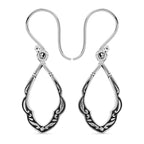 Royal Bali Collection - Sterling Silver Earrings (with Hook)
