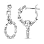 Rachel Galley Lattice Hoop Sterling Silver Earrings