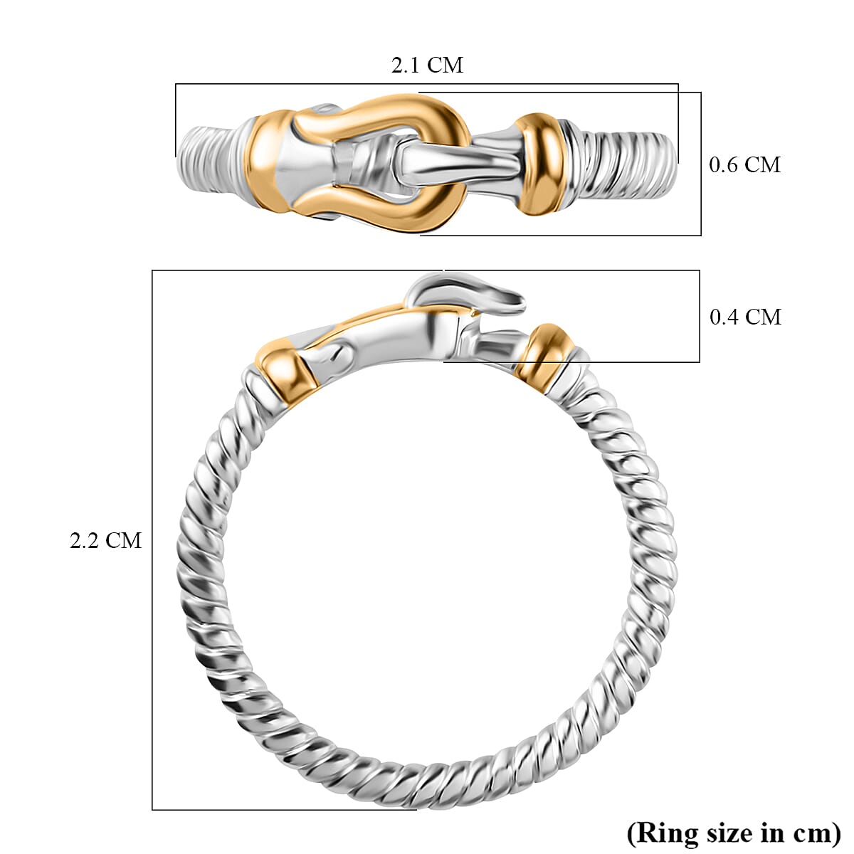 Designer Inspired Textured Stirrup Ring in Sterling Silver 7747263 5