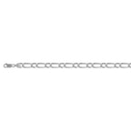 Vicenza Closeout - Sterling Silver Figaro Bracelet (Size - 8), Silver Wt. 12.26 Gms
