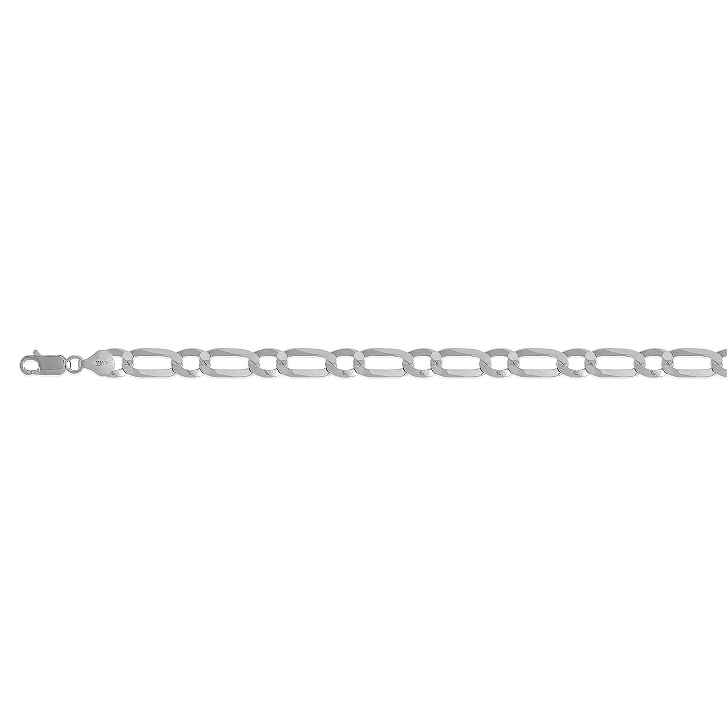 Vicenza Closeout - Sterling Silver Figaro Bracelet (Size - 8), Silver Wt. 12.26 Gms 7385799 0