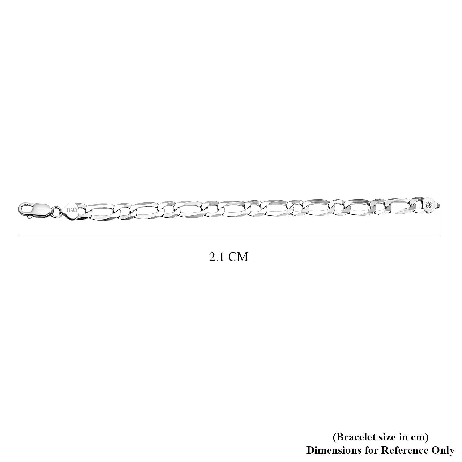 Vicenza Closeout - Sterling Silver Figaro Bracelet (Size - 8), Silver Wt. 12.26 Gms 7385799 4