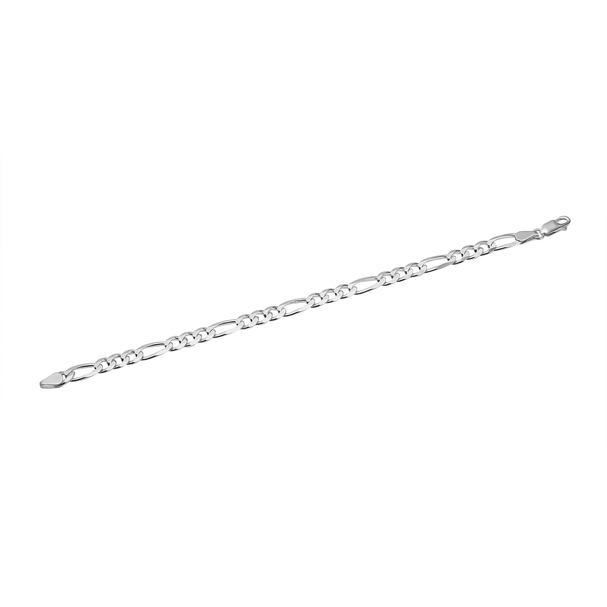 Sterling Silver Figaro Bracelet (Size - 7.5) 7739862 1