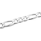 Sterling Silver Figaro Bracelet (Size - 7.5)