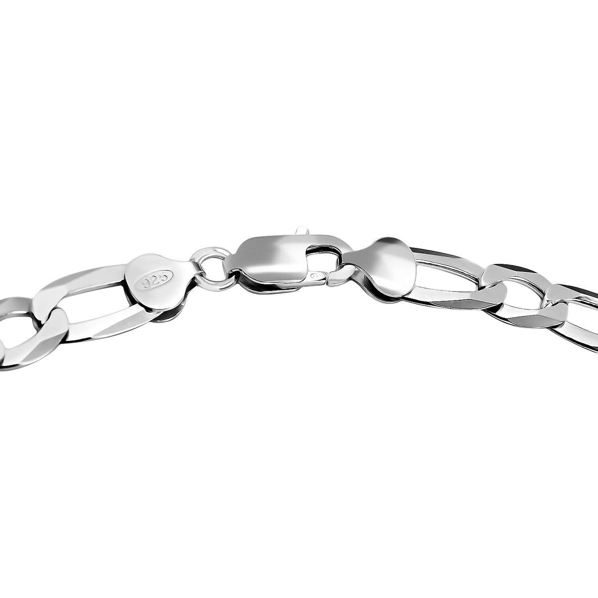 Vicenza Close Out - Italian Made - Sterling Silver Figaro Necklace (Size - 24), Silver Wt. 34.71 Gms 7385140 3