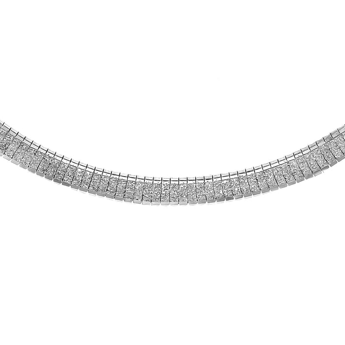 Sterling Silver Flat Omega Chain 17 Inch 7316373 1